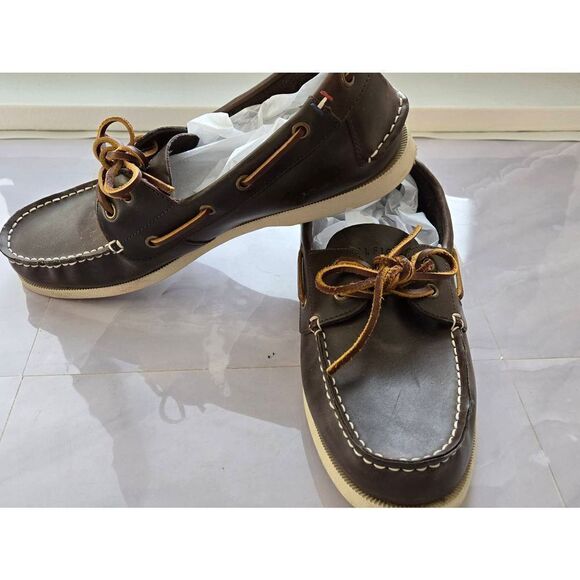 Tommy Hilfiger Mens Size 8.5 Brown Loafer - Picture 4 of 12